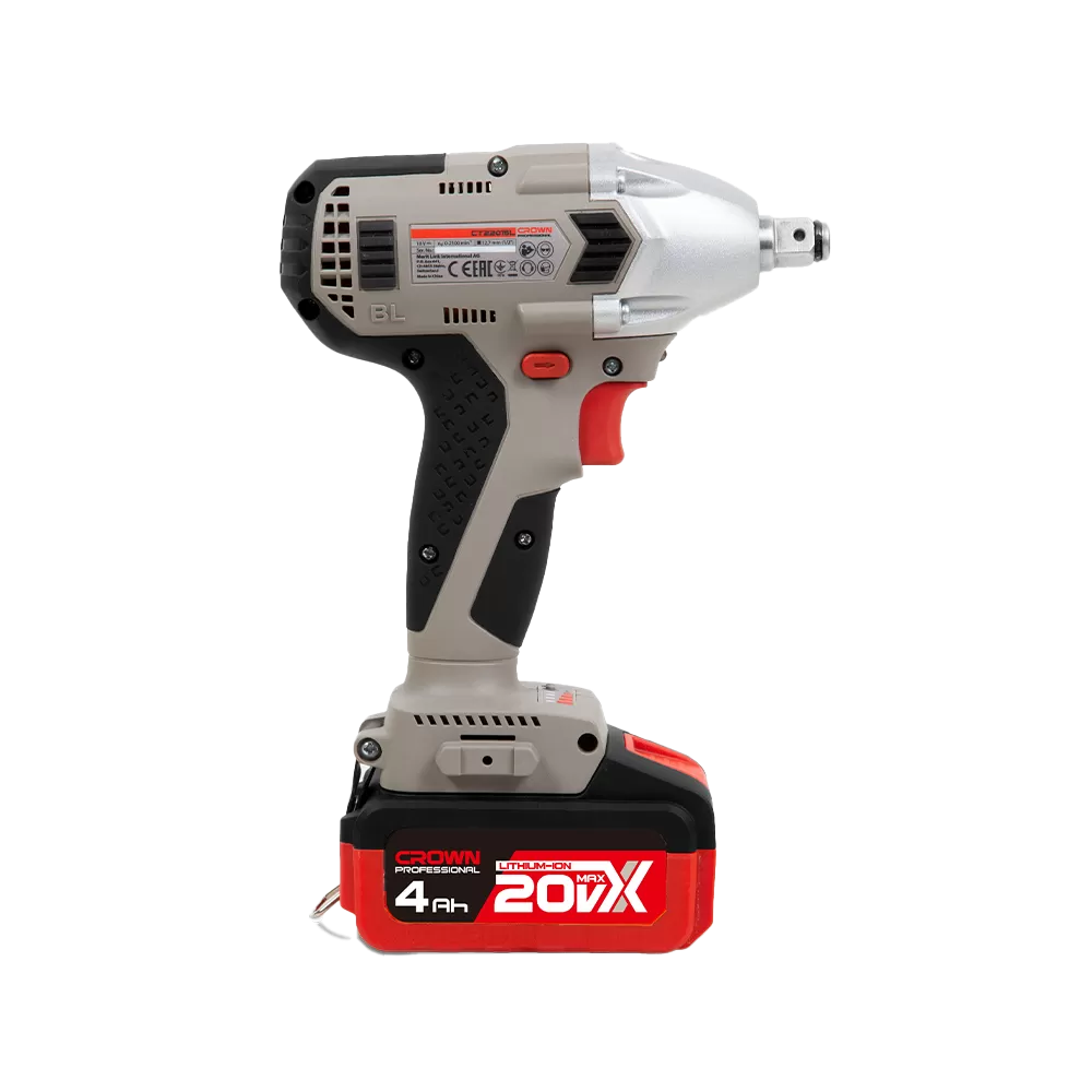 Boulonneuse sans fil CROWN Professional Brushless 20 V, 300 N.m CT22015HX Boulonneuse sans fil CROWN Professional Brushless 20 V, 300 N.m CT22015HX
