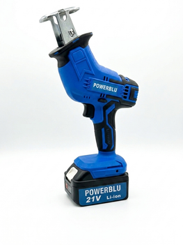 Scie Sabre 21V 1 Batterie 4,0Ah Pour Metal, Pvc, Bois Et Viande | powerblue