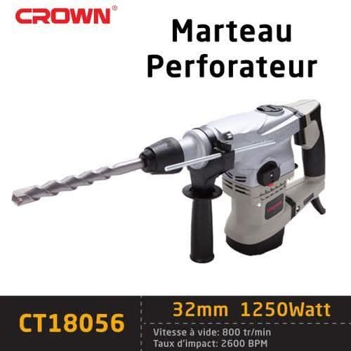 كراون مارتو ثقب 32 مم Sds+ 1250 وات -Ct18056 Crown Marteau Perforateur CROWN