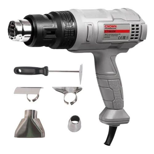 Crown Pistolet air chaud décapeur thermique 1800W-CT19022K Crown Pistolet air chaud décapeur thermique 1800W-CT19022K