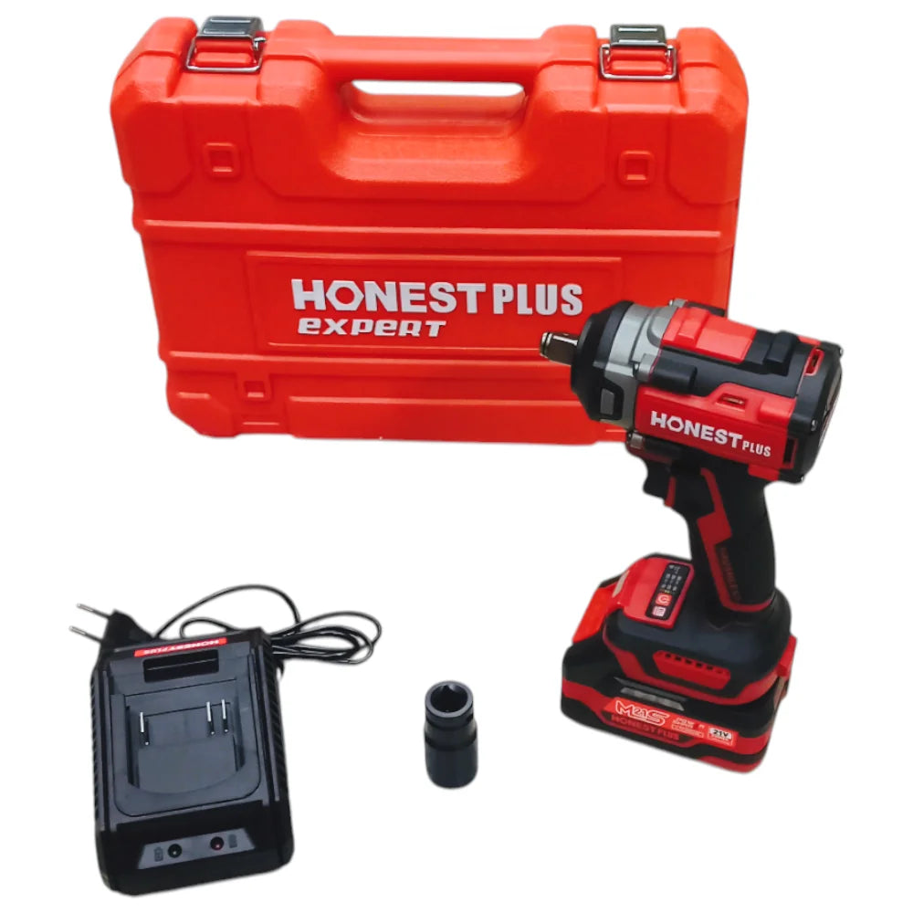 Boulonneuse Clé a choc sans-fil brushless 600n.m 21v HONESTPLUS YAE6178 Boulonneuse Clé a choc sans-fil brushless 600n.m 21v HONESTPLUS YAE6178