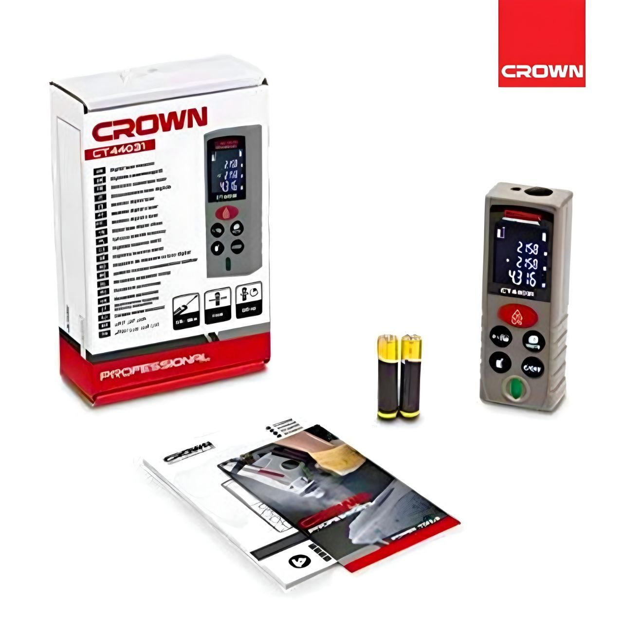 Télémètre Laser 100 Mètre CROWN | CT44031 Télémètre Laser 100 Mètre CROWN | CT44031