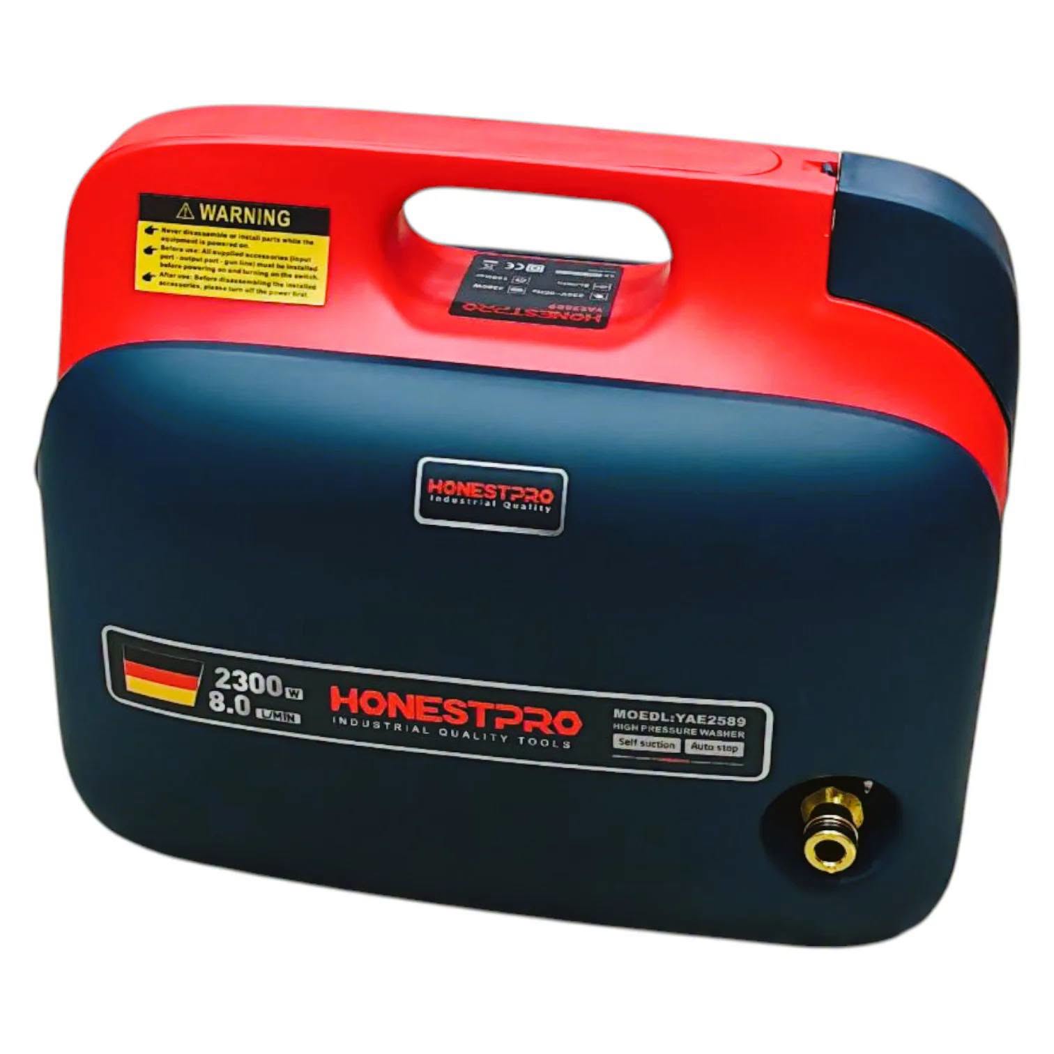 NETTOYEUR HAUTE PRESSION PORTATIF 150BAR 8L/MIN 2300W HONESTPRO YAE2589 NETTOYEUR HAUTE PRESSION PORTATIF 150BAR 8L/MIN 2300W HONESTPRO YAE2589