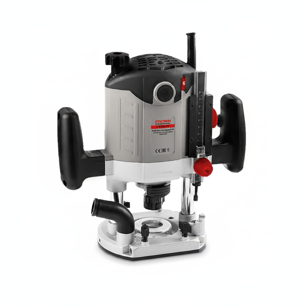 Défonceuse à plongée 1400 W, pince 12 mm. CROWN CT11002 Défonceuse à plongée 1400 W, pince 12 mm. CROWN CT11002