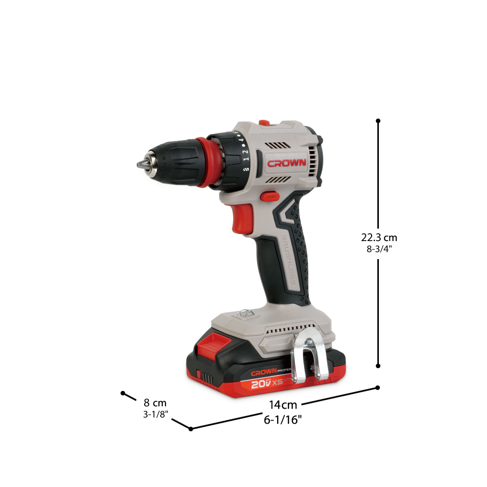 pack Boulonneuse et Visseuse perceuse Brushless 20V 4Ah CROWN CK2A-2XS-4C2 pack Boulonneuse et Visseuse perceuse Brushless 20V 4Ah CROWN CK2A-2XS-4C2