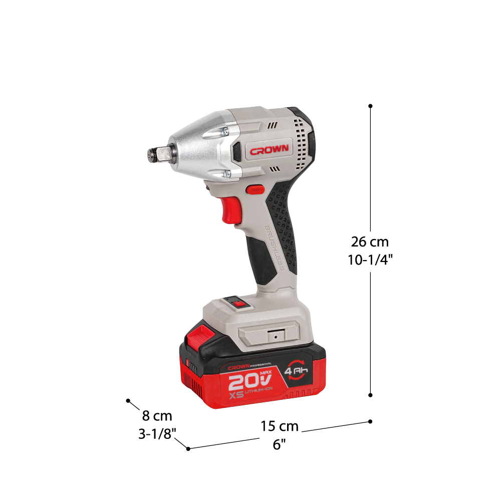 pack Boulonneuse et Visseuse perceuse Brushless 20V 4Ah CROWN CK2A-2XS-4C2 pack Boulonneuse et Visseuse perceuse Brushless 20V 4Ah CROWN CK2A-2XS-4C2