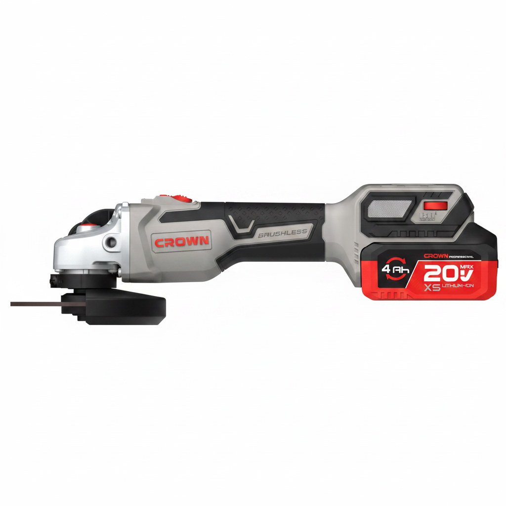 Tronçonneuse Meuleuse d'angle sans fil 20 V, 125 mm ; CROWN CT23028-125HX Tronçonneuse Meuleuse d'angle sans fil 20 V, 125 mm ; CROWN CT23028-125HX