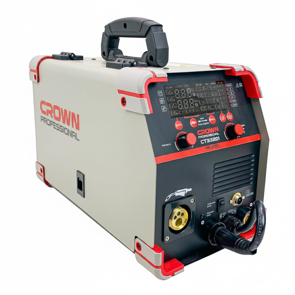 Poste à souder MIG TIG MMA à onduleur ,220V,35-200A CROWN ;CT33201 Poste à souder MIG TIG MMA à onduleur ,220V,35-200A CROWN ;CT33201