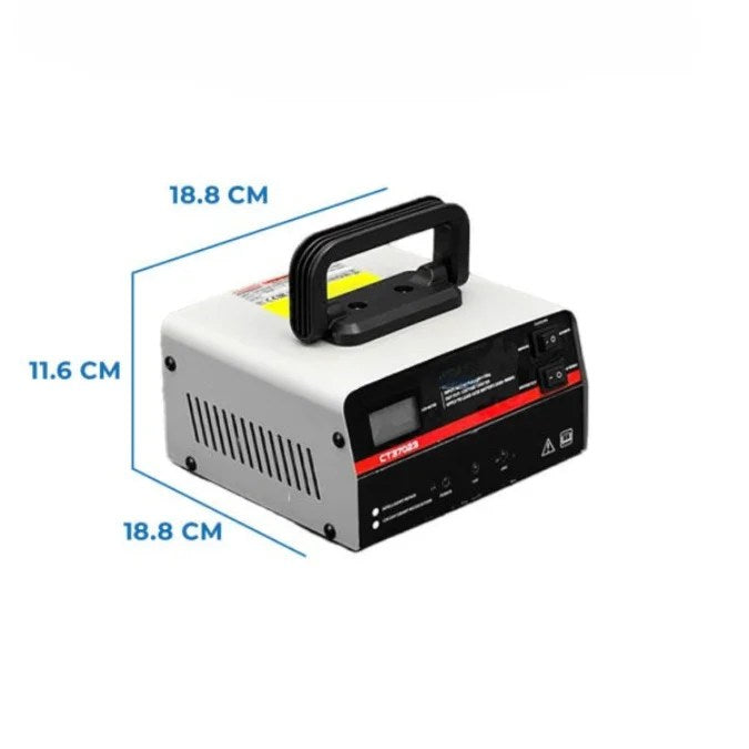 Chargeur Batterie Intelligent 12/24V LCD CT37022 Crown – Sécurité & Polyvalence Chargeur Batterie Intelligent 12/24V LCD CT37022 Crown – Sécurité & Polyvalence