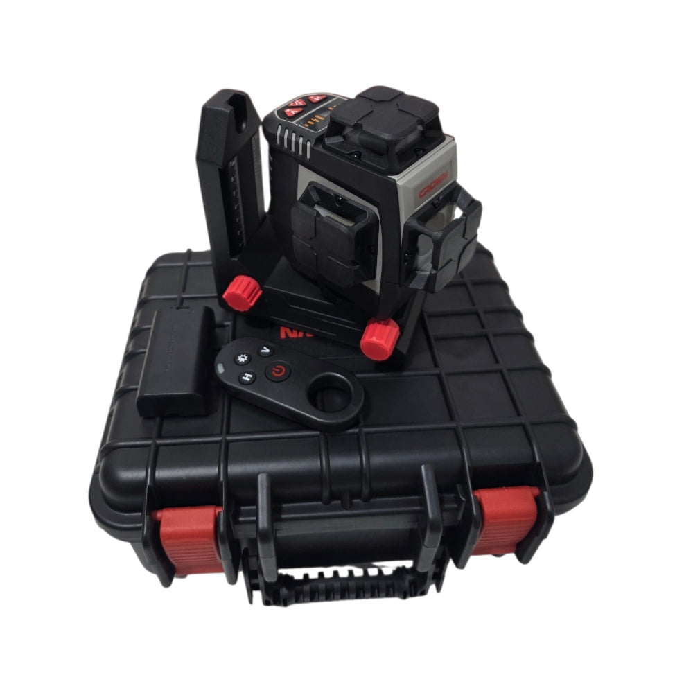 Crown Niveau Laser 4x360° 4D 30m Avec Télécommande CT44192 Crown Niveau Laser 4x360° 4D 30m Avec Télécommande CT44192