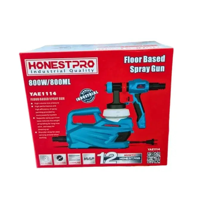 Pistolet de peinture électrique 800W HONESTPRO YAE1114 Pistolet de peinture électrique 800W HONESTPRO YAE1114