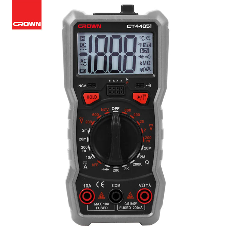 MULTIMETRE DIGITAL 600V CROWN | CT44051 MULTIMETRE DIGITAL 600V CROWN | CT44051