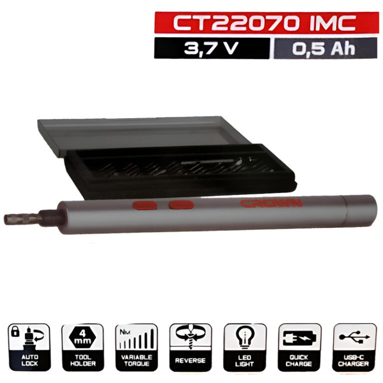 Tournevis 3.7V sans fil CROWN CT22070 Tournevis 3.7V sans fil CROWN CT22070