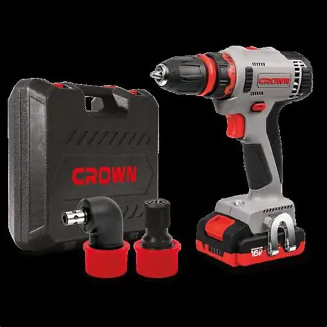 Crown Visseuse perceuse sans fil 16V multi-mandrin 2batteries 1,5AH CT21082HQ-1.5 BMC Crown Visseuse perceuse sans fil 16V multi-mandrin 2batteries 1,5AH CT21082HQ-1.5 BMC