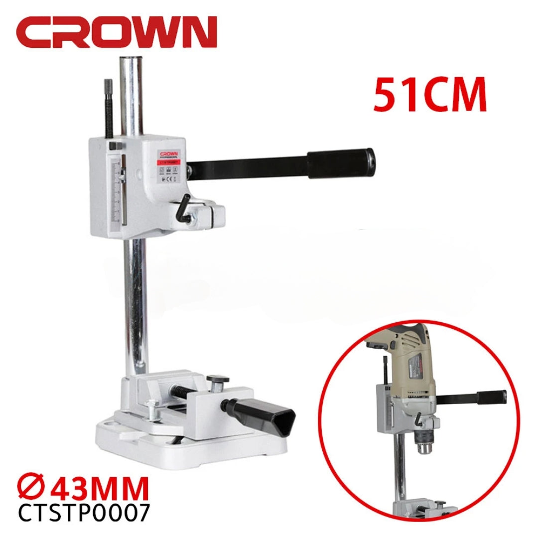 Support perceuse vertical et réglable 51mm CROWN CTSTP0007 Support perceuse vertical et réglable 51mm CROWN CTSTP0007