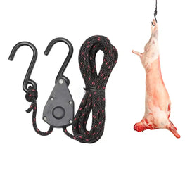 POULIE TENDEUR CLIQUET + CORDE SOIE GM 3M hd pro