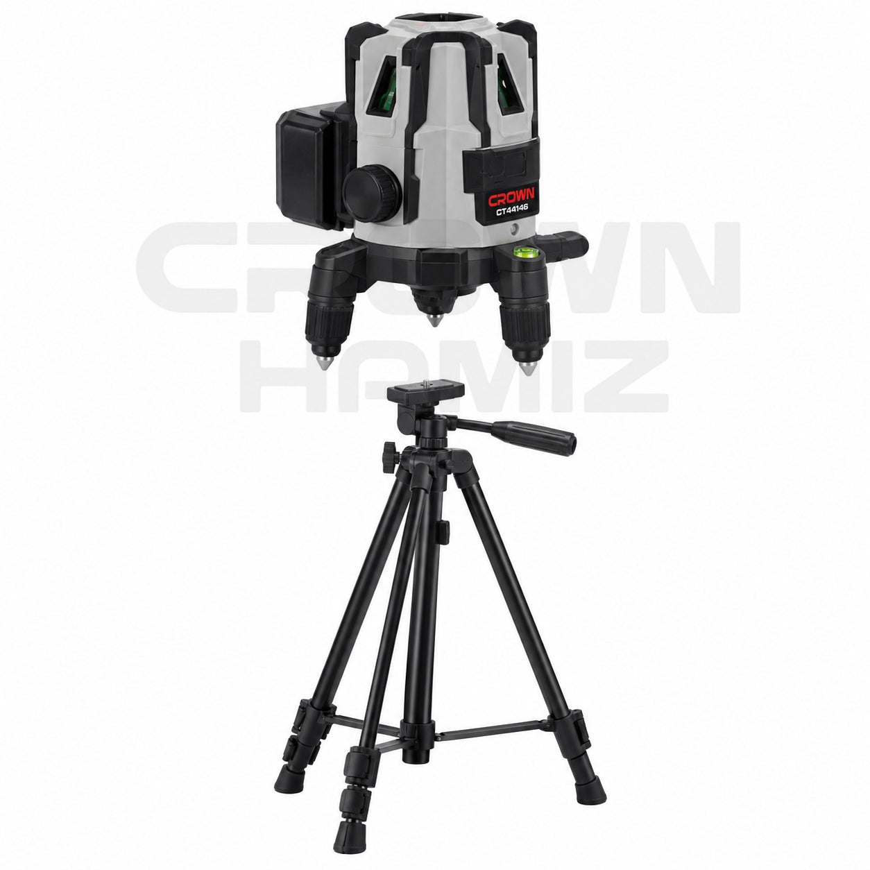 Niveau Laser 5 Lignes 30 m, ±2 mm avec Trépied CROWN CT44146 Niveau Laser 5 Lignes 30 m, ±2 mm avec Trépied CROWN CT44146