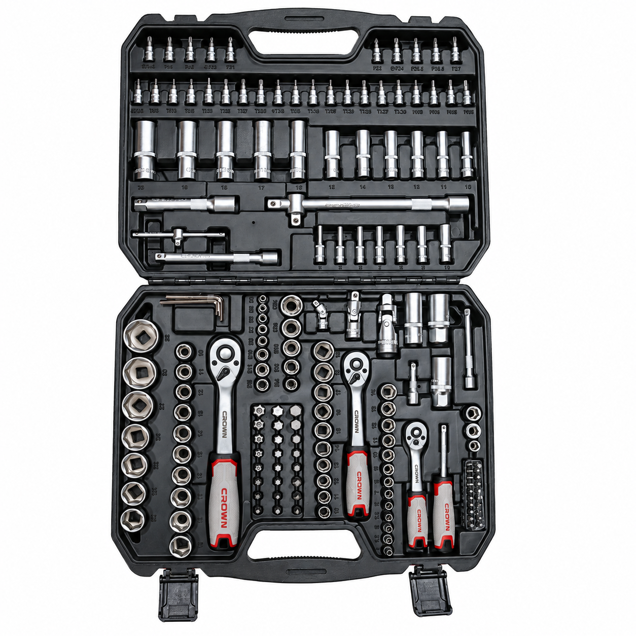 Kit Caisse A Outils 171 Pièces CROWN CPHSW-XE171BDA Kit Caisse A Outils 171 Pièces CROWN CPHSW-XE171BDA
