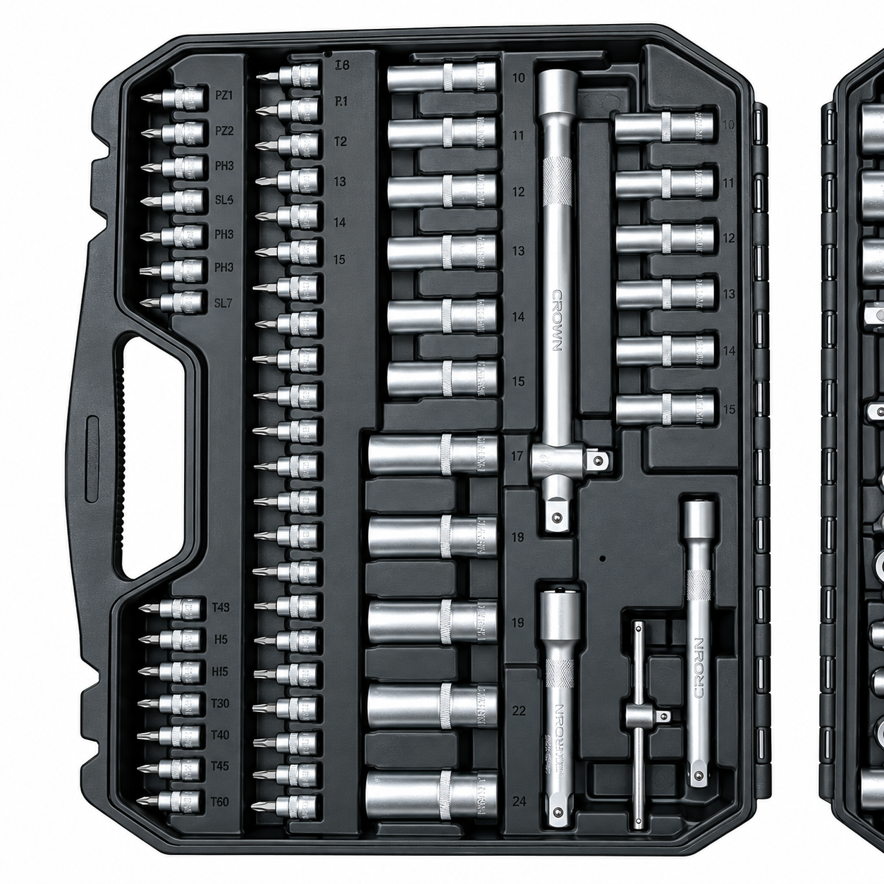 Kit Caisse A Outils 171 Pièces CROWN CPHSW-XE171BDA Kit Caisse A Outils 171 Pièces CROWN CPHSW-XE171BDA