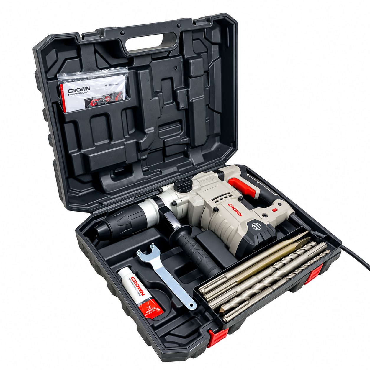 Marteau perforateur 1600W, 9J, SDSMAX 42mm CROWN CT18165V Marteau perforateur 1600W, 9J, SDSMAX 42mm CROWN CT18165V