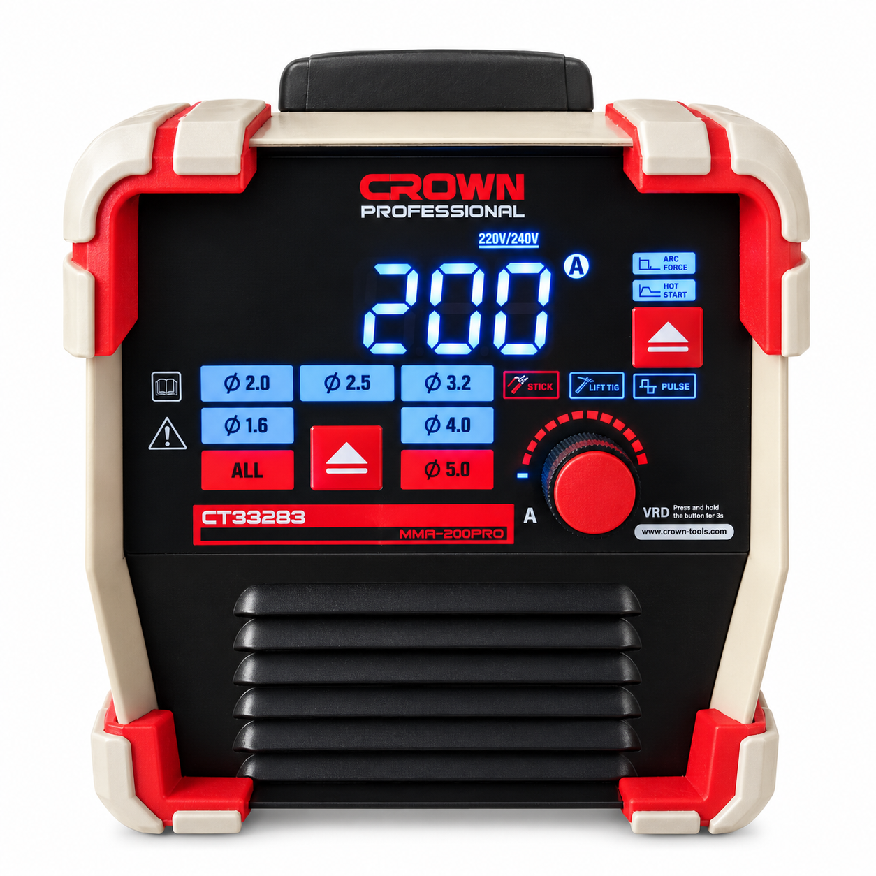 Poste à souder TIG MMA 200A CROWN CT33283 Poste à souder TIG MMA 200A CROWN CT33283