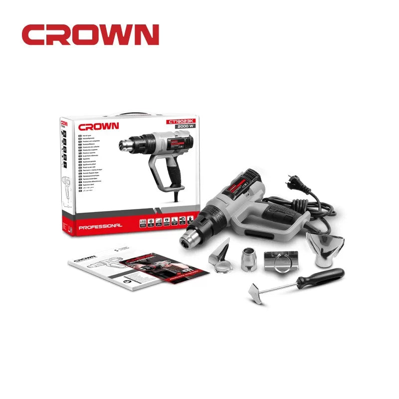 Decapeur – Pistolet Air Chaud 2000w New CT19023K -CROWN Decapeur – Pistolet Air Chaud 2000w New CT19023K -CROWN
