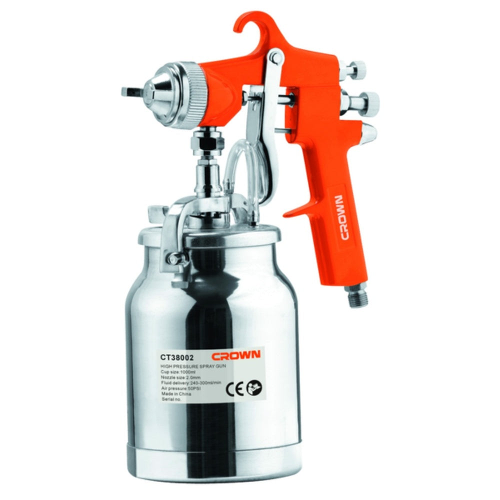 PISTOLET PEINTURE 1000ml 2.0 mm CT38002 CROWN PISTOLET PEINTURE 1000ml 2.0 mm CT38002 CROWN