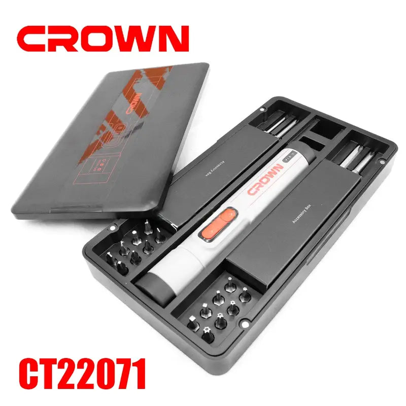Tournevis Electrique 3.7V-0.5AH A Précision CROWN CT22071 Tournevis Electrique 3.7V-0.5AH A Précision CROWN CT22071