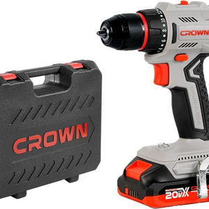 Visseuse perceuse brushless sans fil 20V 2 batteries 2,0Ah Crown Réf: CT21131XMS-2