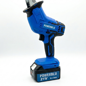 Scie Sabre 21V 1 Batterie 4,0Ah Pour Metal, Pvc, Bois Et Viande | powerblue