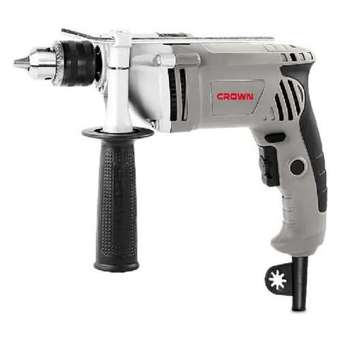 Crown Perceuse 500W percussion drill with 13mm chuck and ergonomic handle