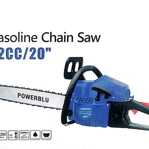 Tronçonneuse A bois – Scie A Chaîne 2200W 20″ 52cc POWERBLU