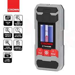 Détecteur mural de métaux, câbles et bois 100mm 300mAh CROWN