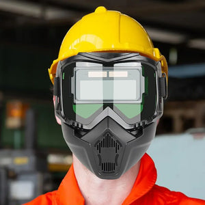 Casque de soudage à obscurcissement automatique, couverture intégrale du visage
