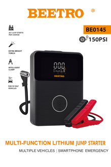 BEETRO Booster batteries 2000A Power Bank 21800 mAh