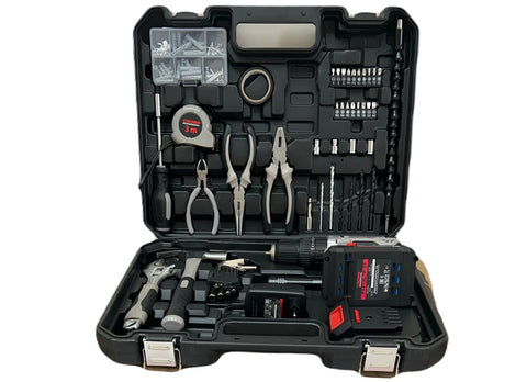 Kit Caisse A Outils Et Visseuse 20V 2.0Ah 50 Pièces CROWN