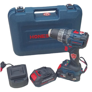 Visseuse & Perceuse Sans fil avec 2 Batterie et Chargeur 21V BRUSHLESS HONESTPRO YAE6111