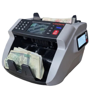 Compteuse de billet A CABELE avec détecteur faux billet CROWN CT44156