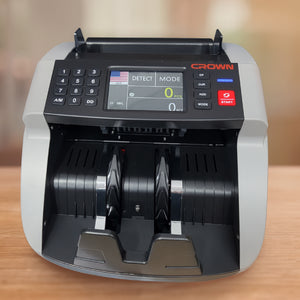 Compteuse de billet A CABELE avec détecteur faux billet CROWN CT44156