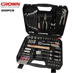 Kit Caisse A Outils  100 Pièces CROWN