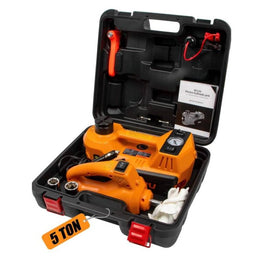 Coffret Cric électrique 5T + Boulonneuse + Compresseur Auto 8 pieces BEETRO BE0091