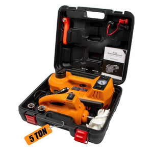 Coffret Cric électrique 5T + Boulonneuse + Compresseur Auto 8 pieces BEETRO BE0091