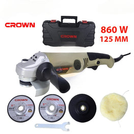 Meuleuse Polisseuse 125mm 860w CROWN CT13336