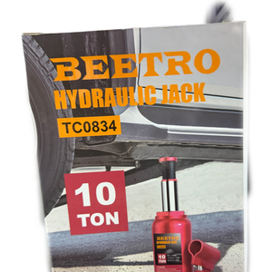 Cric Hydraulique Bouteille 10 Tonnes BEETRO TC0834