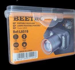 Lampe torche frontale, Lampe de tête LED réglable BEETRO | LA519