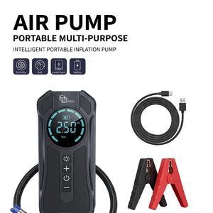 Compresseur De Voiture Avec Booster Batterie 10000mAh HDPRO 25122