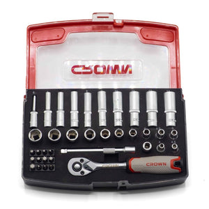 COFFRET DE DOUILLES CLIQUER 37PCS CROWN