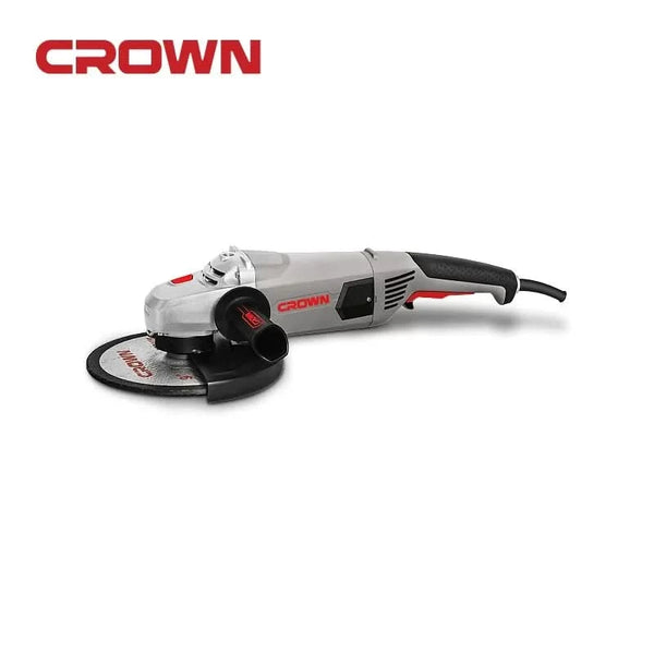 Tronc Crown 2600W angle grinder with ergonomic handle and protective guard
