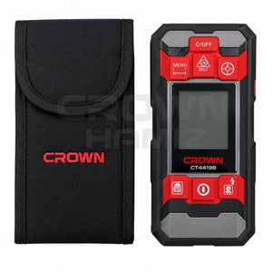 scaner détecteur metal et bois 100mm multifunction + niveau laser 2 lignes + metre laser CROWN CT44198TB