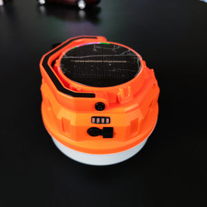 Lampe Solaire Rechargeable 120W Avec Panneau Solaire Et Batterie Remplaçable Idéale Pour Camping Et Urgences Hurry-bolt HB-V100